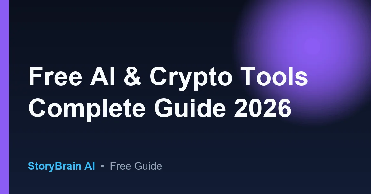 Free AI & Crypto Tools Complete Guide 2026 — illustrated guide cover
