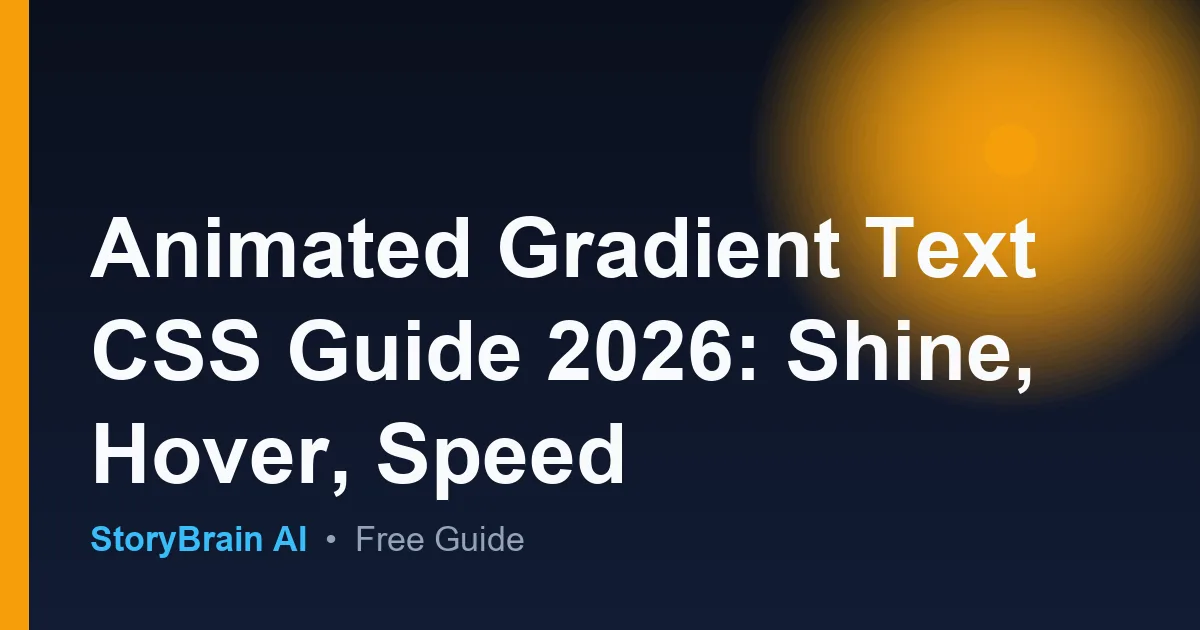 Guia animated gradient text css en espanol - Aprende facil — illustrated guide cover