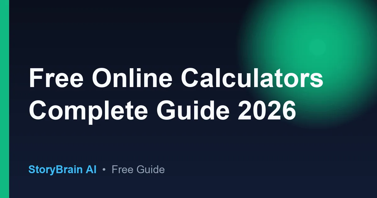Free Online Calculators Complete Guide 2026 — illustrated guide cover