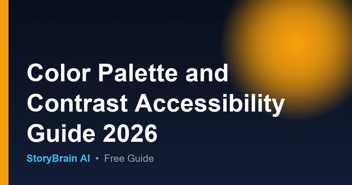 Color Palette and Contrast Accessibility Guide 2026 — illustrated guide cover
