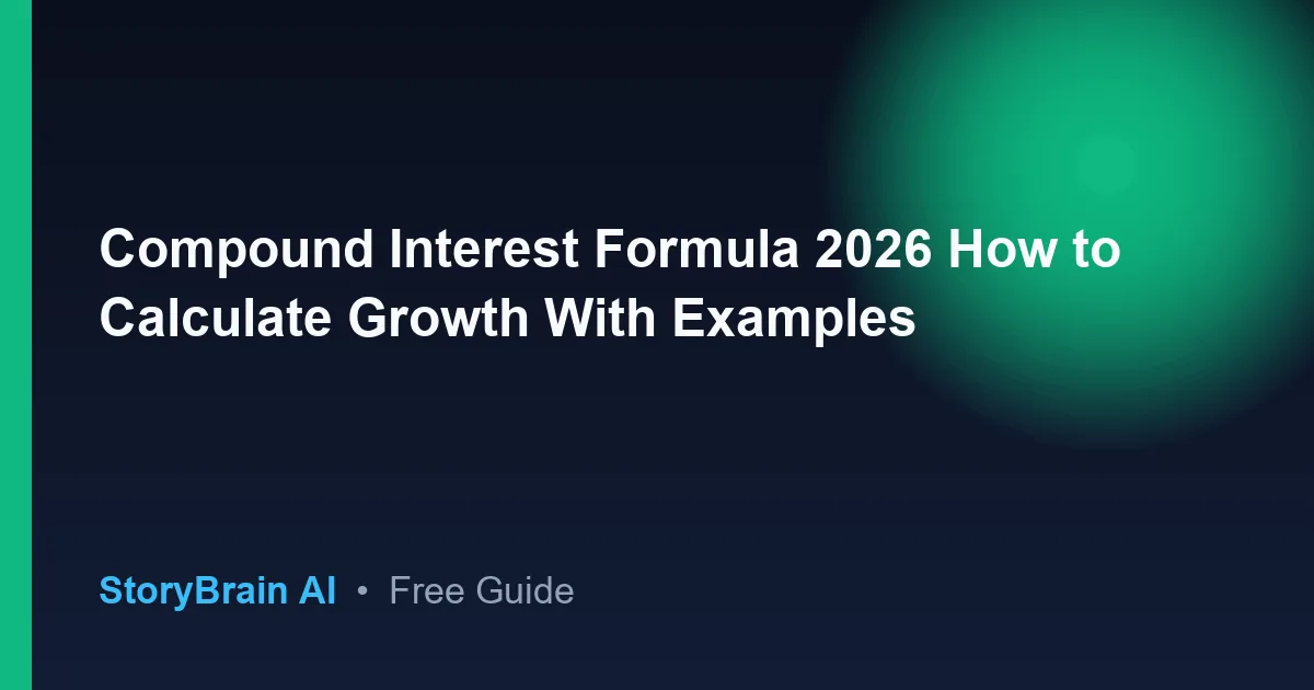 Compound Interest Formula 2026 How to Calculate Growth With Examples — illustrated guide cover