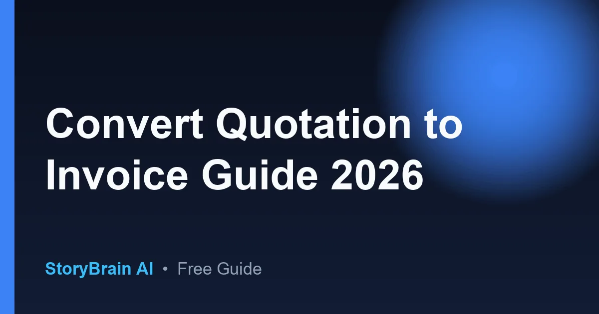 Convert Quotation To Invoice – Guide auf Deutsch — illustrated guide cover