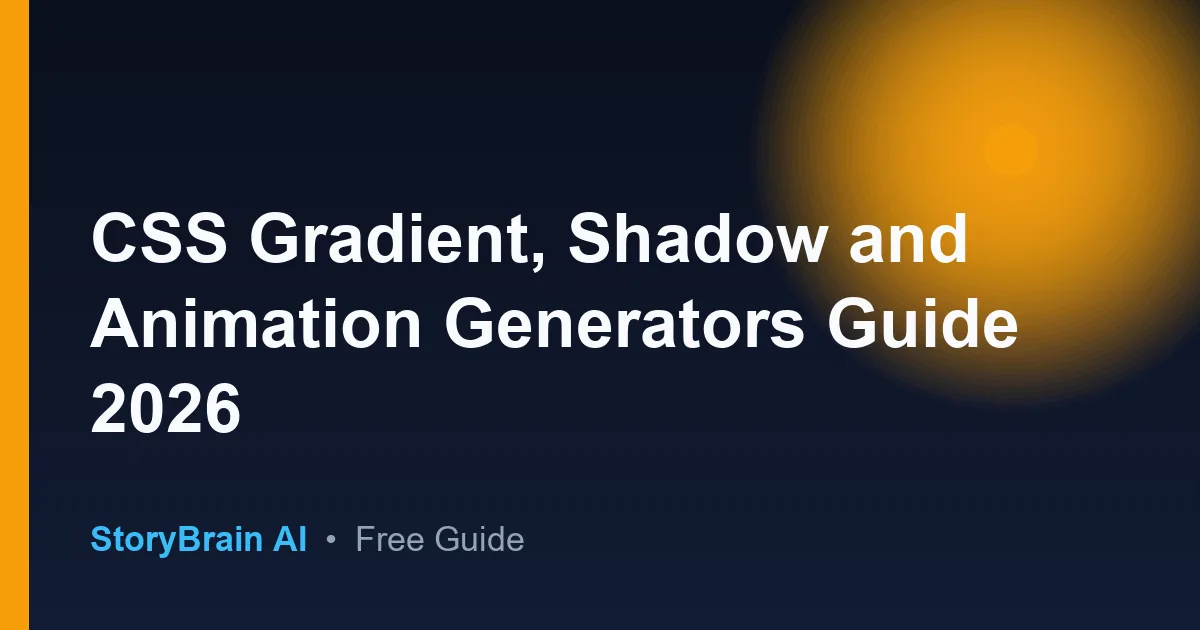Guia css generators gradient shadow animation en espanol - Aprende facil — illustrated guide cover