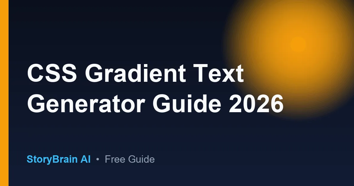 Guia css gradient text generator en espanol - Aprende facil — illustrated guide cover