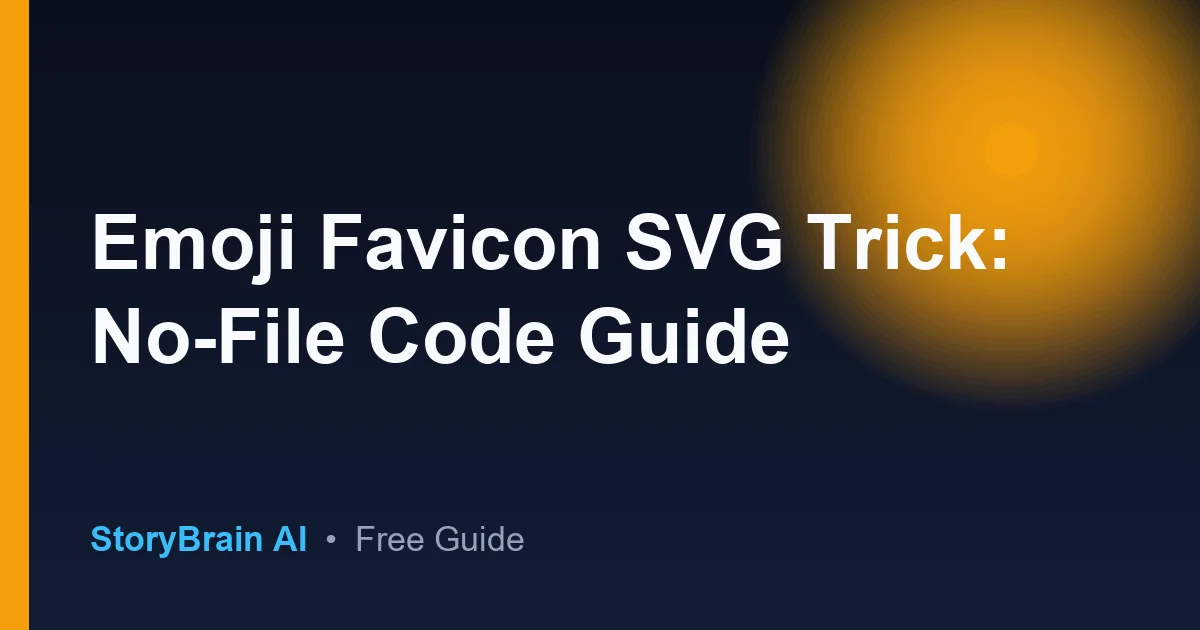 Guide emoji favicon svg trick en francais - Apprendre — illustrated guide cover