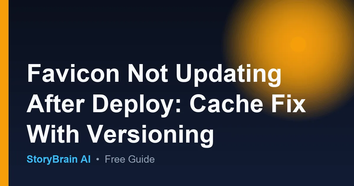 Favicon Not Updating Cache Fix – Guide auf Deutsch — illustrated guide cover