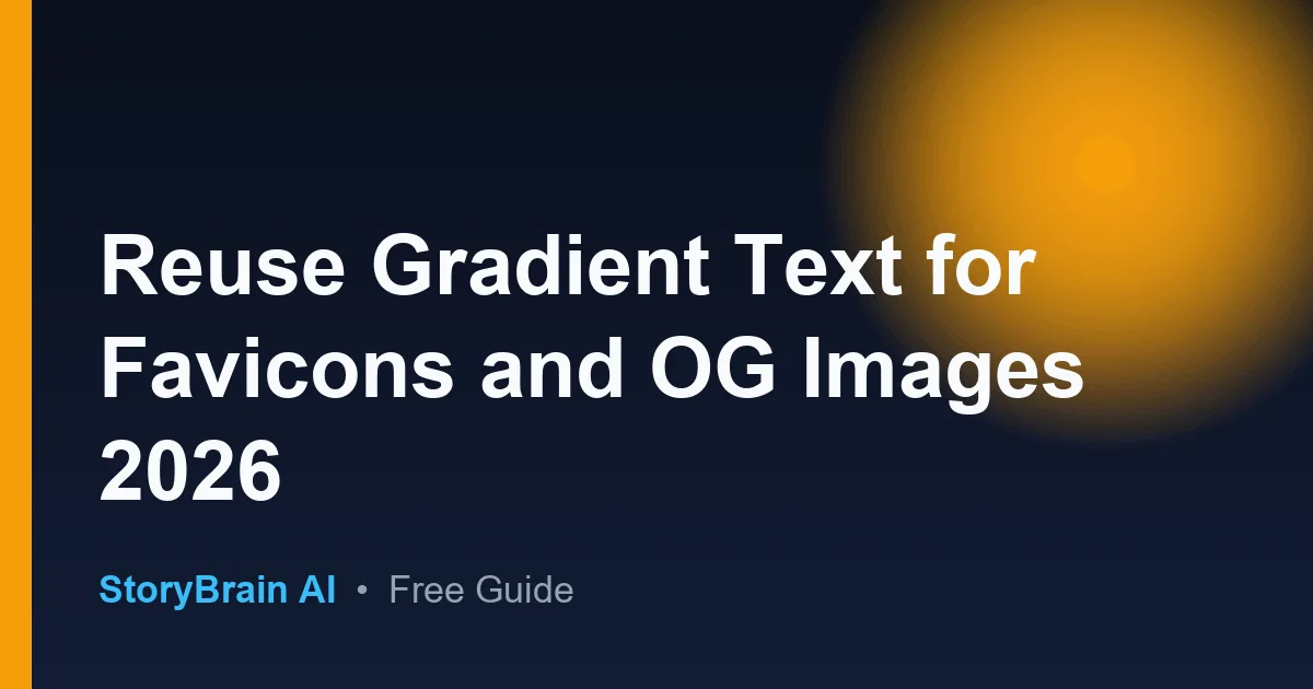 Favicon Og Gradient Text Reuse – Guide auf Deutsch — illustrated guide cover