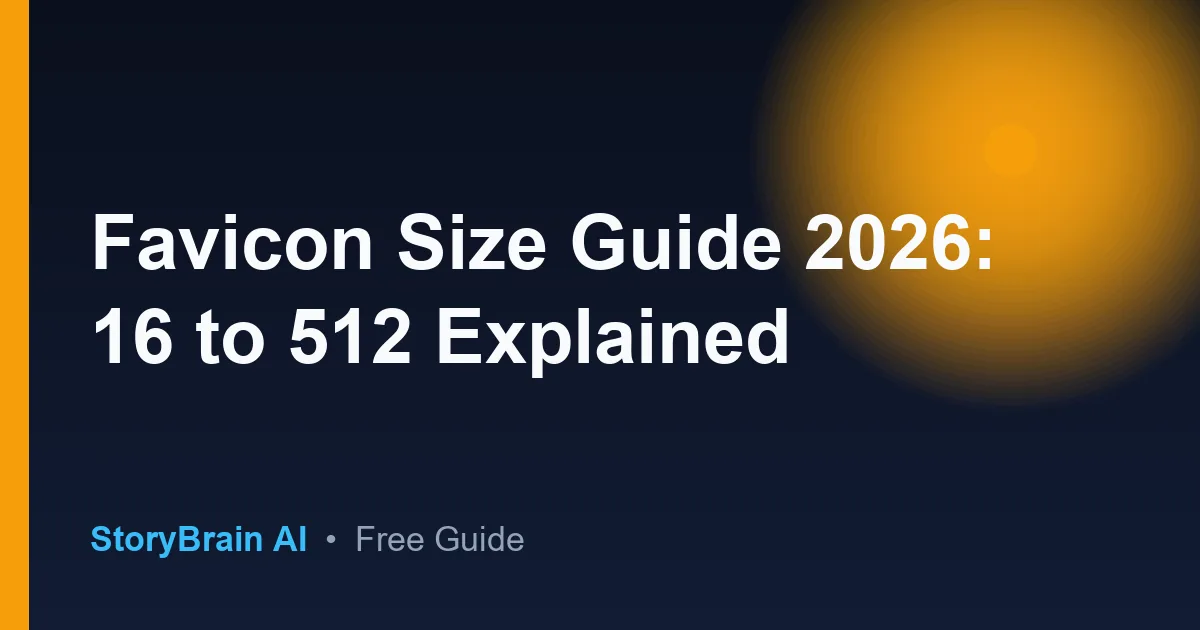 Favicon Size Guide 2026 Dimens – Guide auf Deutsch — illustrated guide cover