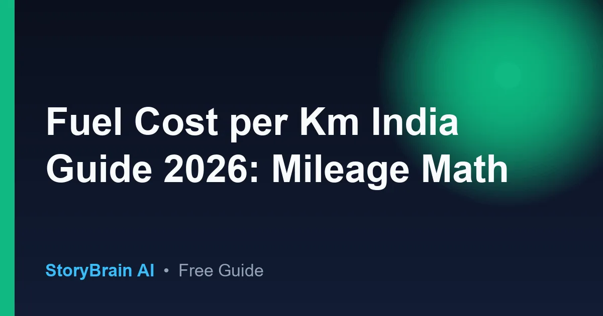 Coût Carburant au km - Guide Planification Voyage — illustrated guide cover