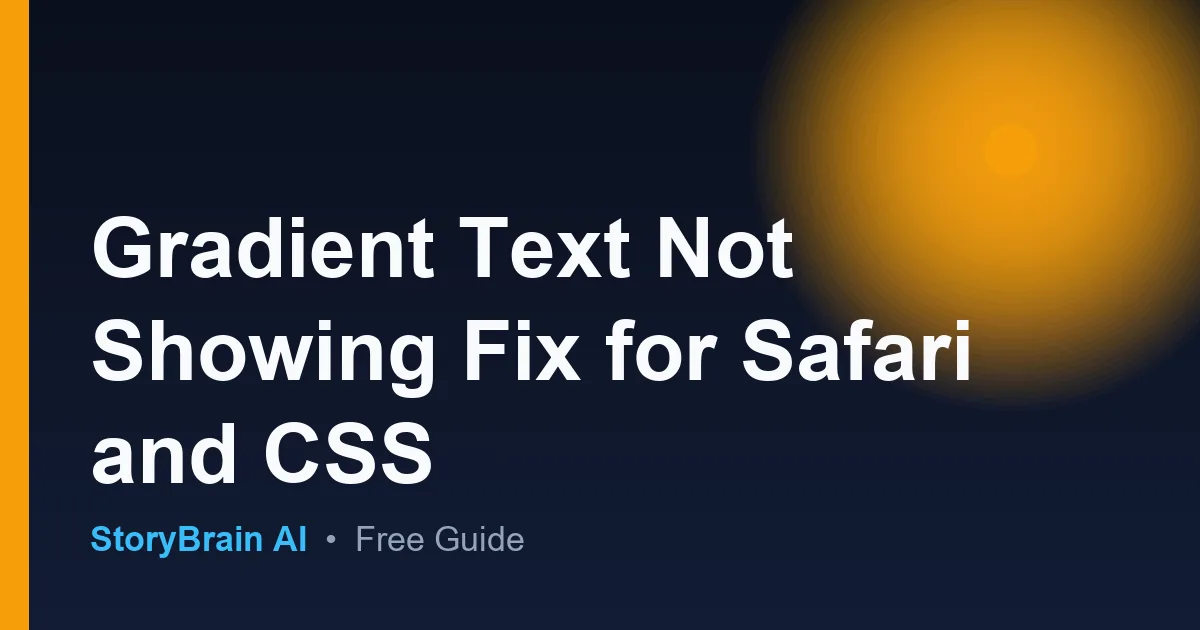 Guia gradient text not showing fix en espanol - Aprende facil — illustrated guide cover