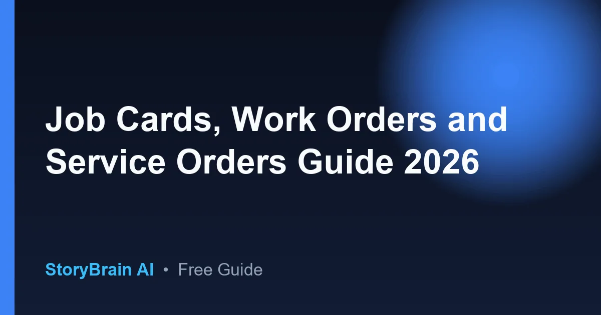 Guia job cards work service orders en espanol - Aprende facil — illustrated guide cover