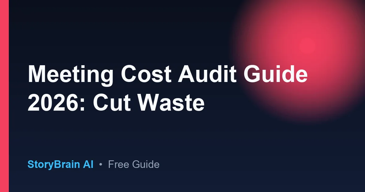 Guide meeting cost audit en francais - Apprendre — illustrated guide cover