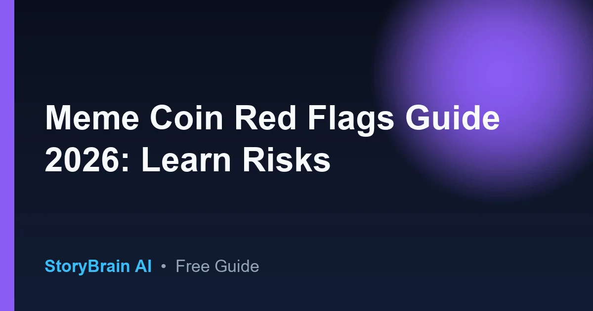 Meme Coin Red Flags Guide 2026: Learn Risks — illustrated guide cover