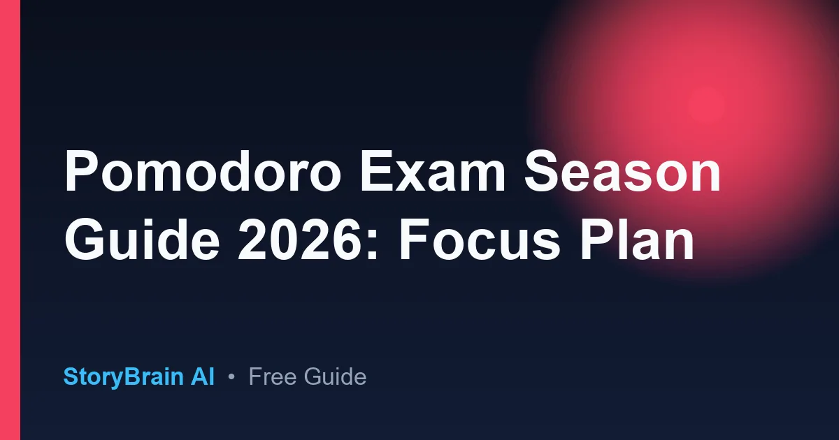 Pomodoro Exam Season Focus – Guide auf Deutsch — illustrated guide cover