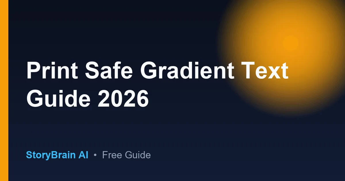 Print Safe Gradient Text Guide 2026 — illustrated guide cover