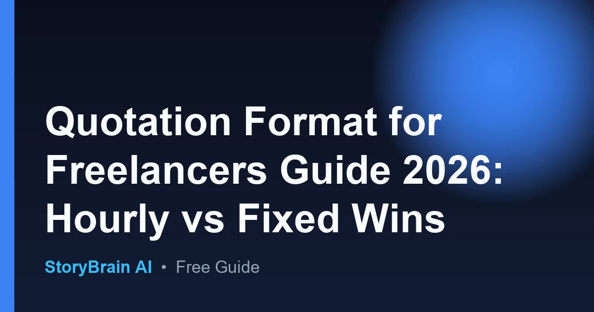 Quotation Format for Freelancers Guide 2026: Hourly vs Fixed Wins — illustrated guide cover