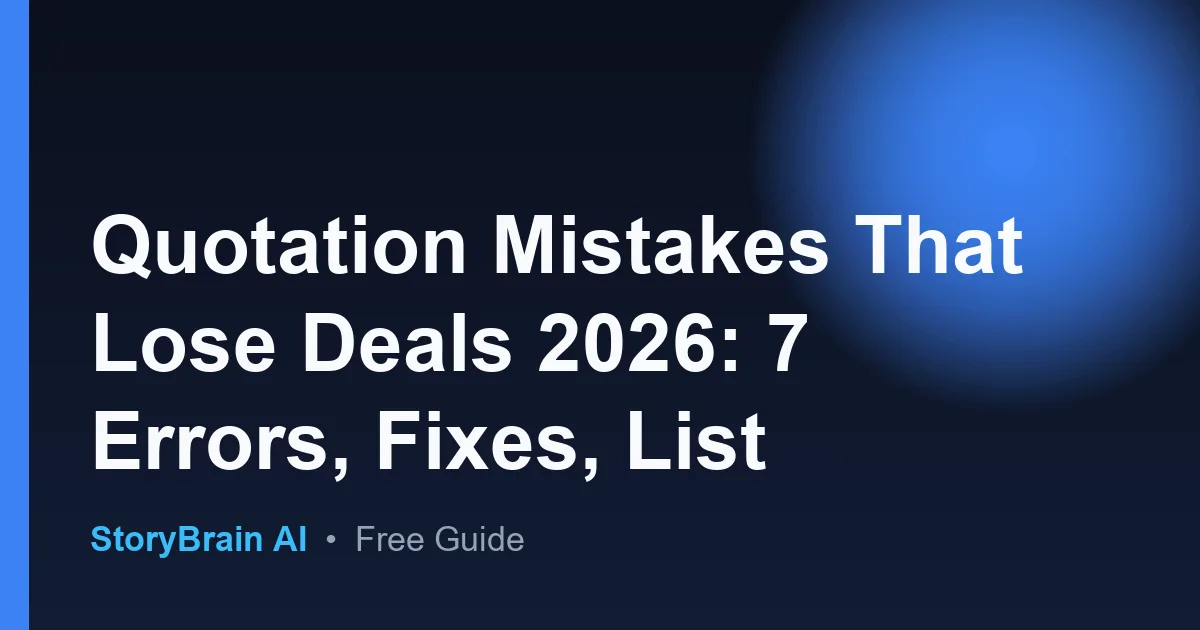 Guia quotation mistakes lose deals en espanol - Aprende facil — illustrated guide cover