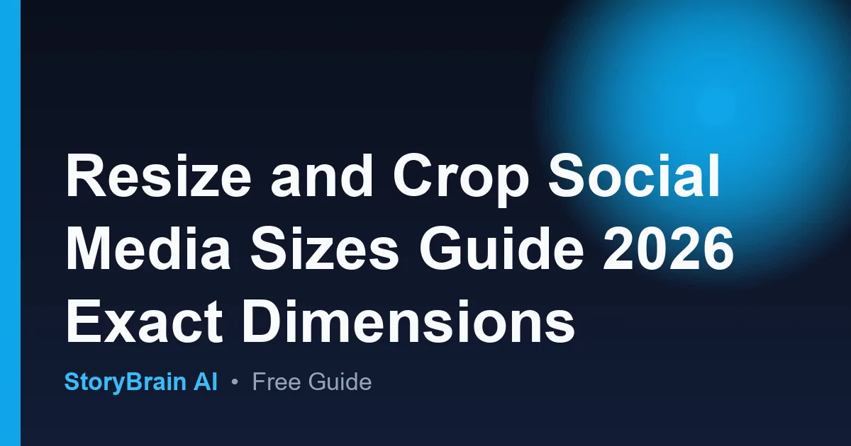 Resize Crop Social Sizes – Guide auf Deutsch — illustrated guide cover