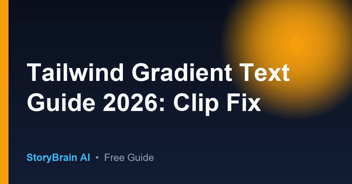 Guia tailwind gradient text bg clip en espanol - Aprende facil — illustrated guide cover